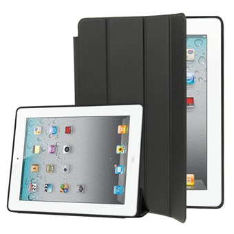 Snyggt Smart Cover Sleep/ Wake-up för iPad 2 / iPad 3 / iPad 4. - Svart