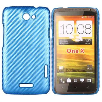 HTC One X Corbon skal (blå)