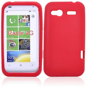 HTC Radar C110e mjuk silikon (röd)