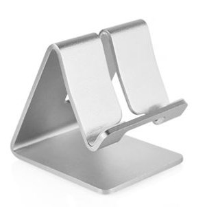 Aluminiumhållare för Smartphone/Surfplatta, Universal - Silver