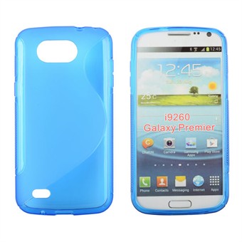 S-line silikonskydd för Galaxy Premier (blå)