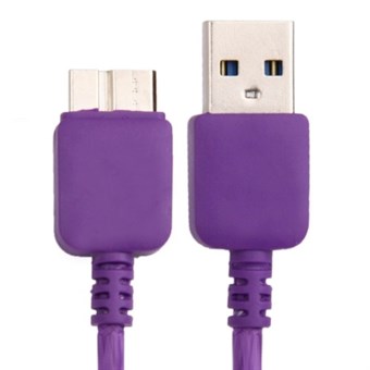 Nylon Fabric USB 3.0 Charge / Sync-kabel 1M (lila)