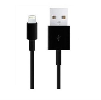 IPad / iPhone / iPod Lightning USB-kabel Svart - 2 meter
