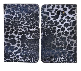 Samsung Note Leopard-fodral (svart)