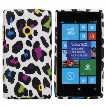 Motiv silikonskydd för Lumia 520 (färgade prickar)