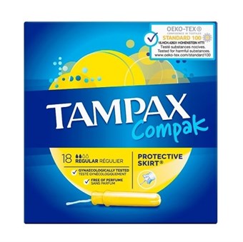 Tampax Compak vanliga tamponger - 18 st.