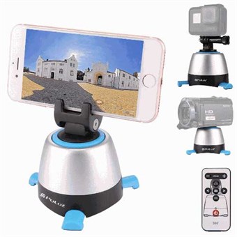 PULUZ® elektroniskt 360° panorama Head med fjärrkontroll för GoPro/ Smartphone/ Kamera
