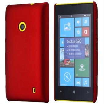 Enkelt plastskydd för Lumia 520 (röd)