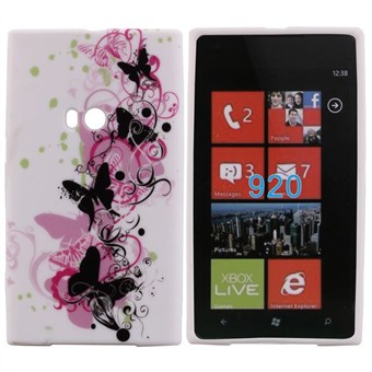 Motiv silikonskydd till Lumia 920 (fjärilar)