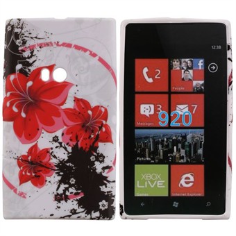 Motiv Silikonskydd för Lumia 920 (Blomma)