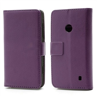 Praktisk plånbok - Lumia 520/525 (lila)