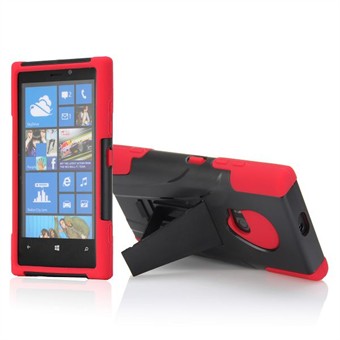 Defender Case Lumia 920 med Stand (svart/röd)