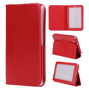 Enkelt Samsung Galaxy Tab 7.0 läderfodral (röd)