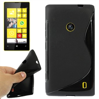 S-Line silikonskydd Lumia 520 (svart)
