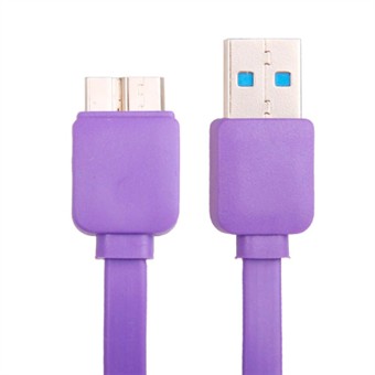 Flat USB 3.0 Charge / Sync kabel 1M (lila)