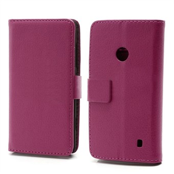 Praktisk plånbok - Lumia 520/525 (Magenta)