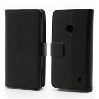 Praktiskt plånboksfodral - Lumia 520/525 (svart)