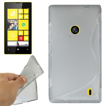 S-Line Silikonskydd Lumia 520 (Transparent)
