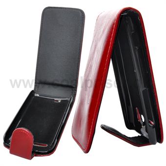 Billigt läderfodral till HTC Sensation G-14 (röd)