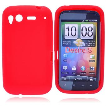 HTC Desire S silikonskal (röd)