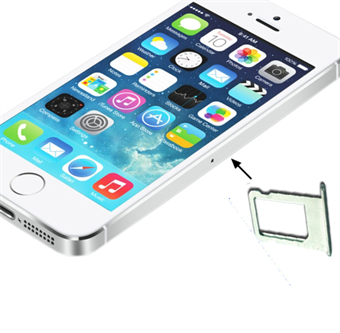 Nano simkortshållare iPhone 5 / 5S (silver)