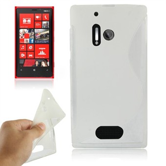 S-Line silikonskydd Lumia 928 (Transparent)