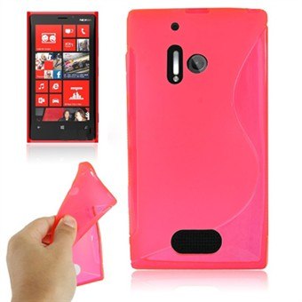 S-Line silikonskydd Lumia 928 (rosa)