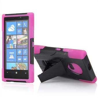 Defender Case Lumia 920 med Stand (rosa)