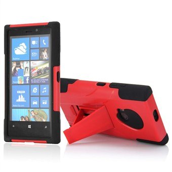 Defender Case Lumia 920 med Stand (röd)