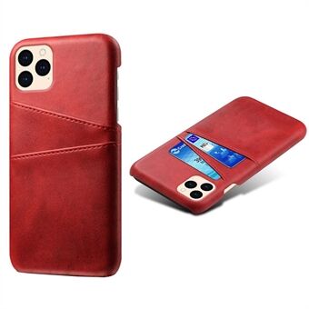 KSQ Läder Inbunden för iPhone 12 mini med korthållare - Röd