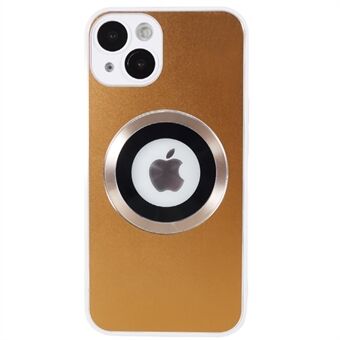 AG Matte Magnetic Case för iPhone 14, Logotyp View Aluminium Ring Mjuk TPU telefonskal