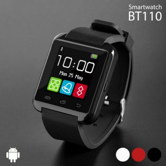 Smartwatch BT110 med ljud - svart