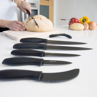 Professionell keramisk knivsats (7 delar ingår)