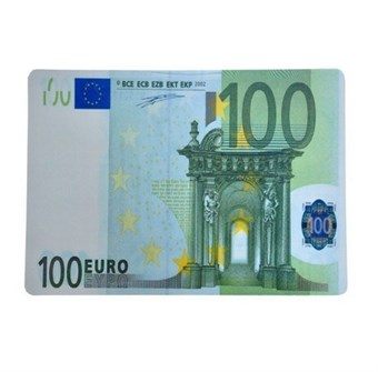 EURO-musstöd med 100 EU-sedlar