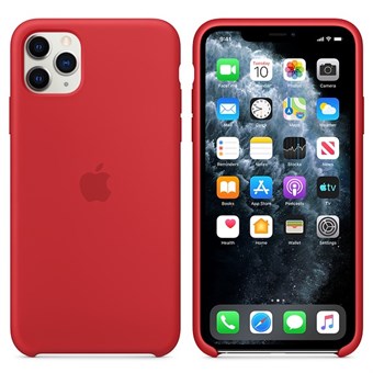 iPhone 11 Pro Max Silikonväska - Röd