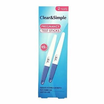 Clear & Simple - Exakt graviditetstest - Snabbsvar - 2 st.