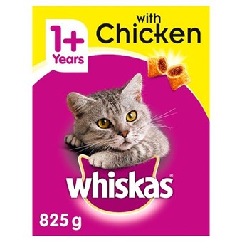 Whiskas 1+ Chicken Dry Cat Food - 825 Gram