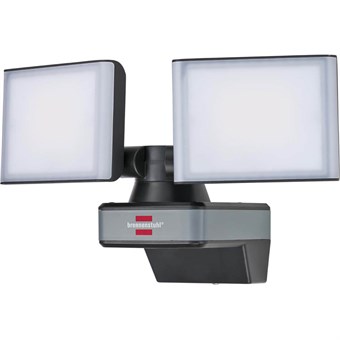 Anslut WIFI LED Duo Floodlight WFD 3050 / LED Säkerhetsljus 30W Styrbar via gratis app (3500lm, olika ljusfunktioner justerbar via app, för utomhusbruk IP54)