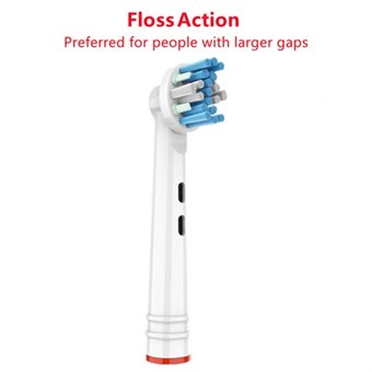 Lösa Borsthuvuden för Braun Oral-B Eltandborste - 4 st - Floss Action