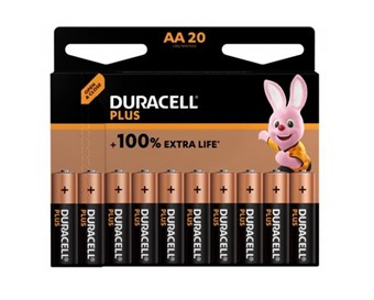 Duracell Plus 100% MN1500 AA - 20 st