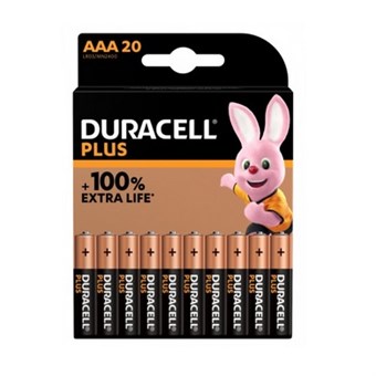 Duracell Plus 100% MN2400 AAA - 20 st