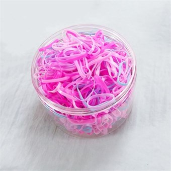 500 st. Färgade Elastiska Band för Barns Hårvård