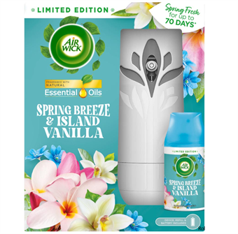 Air Wick Freshmatic Spray med Refill - Spring Breeze och Island Vanilla