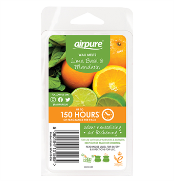 AirPure Wax Melts - Aromvax - Doftvax - Lime, Basilika & Mandarin