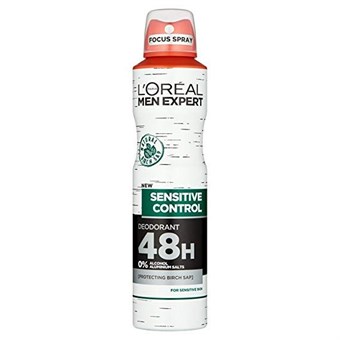 L\'Oréal Paris Men Expert Deodorant - Sensitive Control 48 Timars Antiperspirant - 250 ml