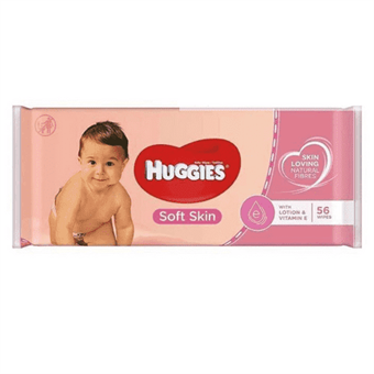 Huggies Baby Wipes Soft Skin - 56 st