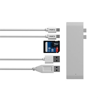 6-i-1 Dual USB Type-C Multi-Port Adapter Dongle Converter för MacBook