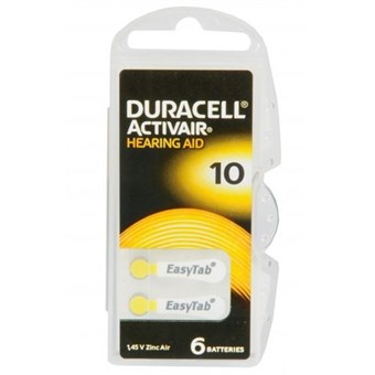 Duracell Activair 10 Hörapparatbatteri - 6 st