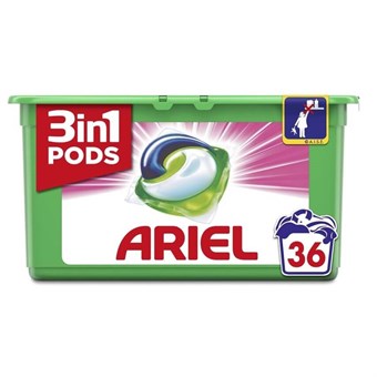 Ariel 3in1 Detergent - Pods Fresh Sensation Pink Detergent - 36 st.