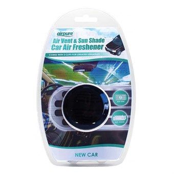 AirPure Air Vent & Sun Shade Car Cleaner - Car Refresher / Ventilation Channel & Sun Shade - Ny bil
